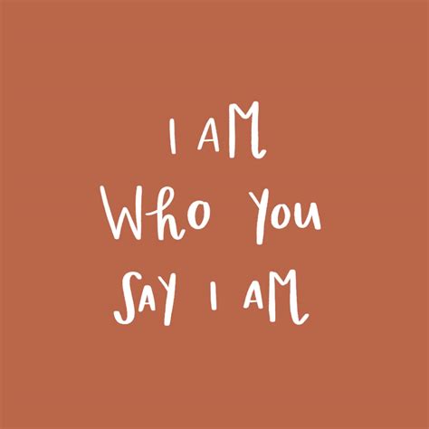 I Am Who You Say I Am - Etsy