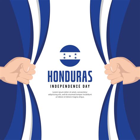 Honduras flag. Independence day celebrations. Banner template. 3031063 ...