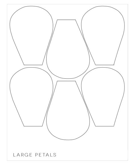 Free Printable Petal Template / Flower Shapes Free Printable Templates ...