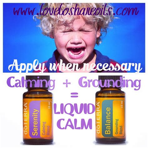 Calming and Grounding Essential Oil Blend for Liquid Calm