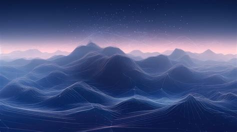 Premium AI Image | mountain wireframe landscape topographic illustration grid topography earth ...