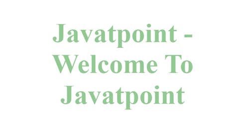 How to create Blinking Text using CSS - javatpoint