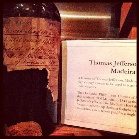 This wine was Thomas Jefferson's! @Matty Chuah Wine Cellar @Kate Davis Las Vegas @Johan Caesar ...