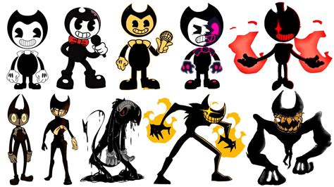 Niveles de Poder de BENDY (Friday Night Funkin, Bendy and the Ink Machine) - YouTube