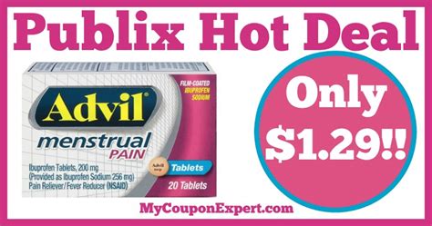 Hot Deal Alert! Advil Menstrual Pain Tablets Only $1.29 at Publix from 2/11 – 2/24