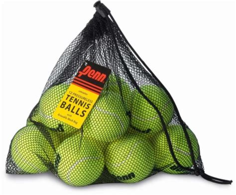 Penn Pressureless Tennis Balls & Mesh Bags - Yellow, 12 pk - Kroger