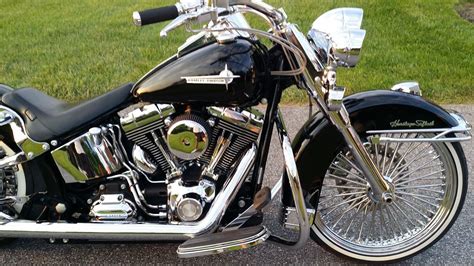 Custom Heritage Softail For Sale | Harley bikes, Harley softail deluxe ...