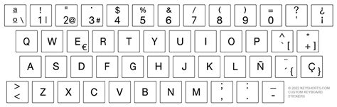 Spanish Keyboard Stickers | Keyshorts