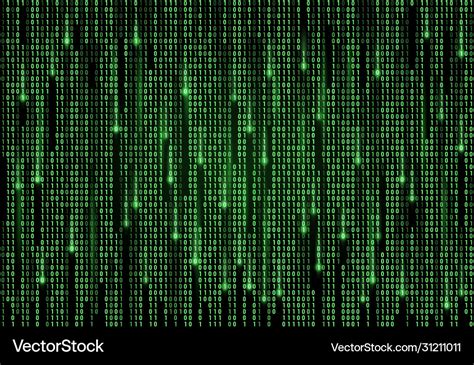 Binary code matrix background digital technology Vector Image