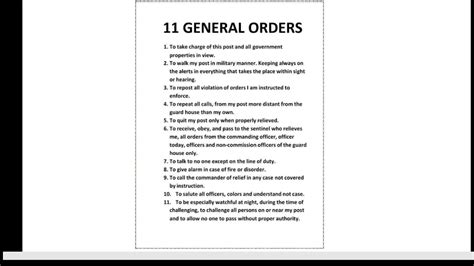 11 usmc general orders - minesydney