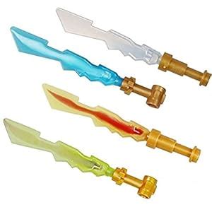 Amazon.com: 2013 LEGO Ninjago Ninja Elemental Blades - Set of 4 - LOOSE ...