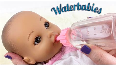 Water Babies Doll Feeding and Changing Routine - YouTube