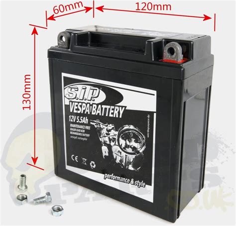 SIP 12v Battery - Classic Vespa | Pedparts UK