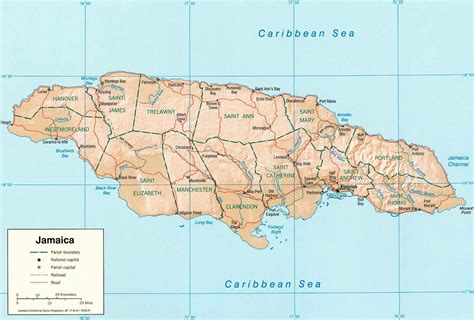 Regions Map of Jamaica