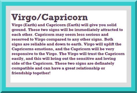 Capricorn and Virgo Love Match