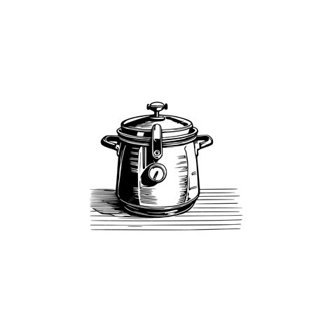 Premium Vector | Vintage pressure cooker vector illustration