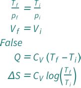 Isochoric Process | Wolfram Formula Repository