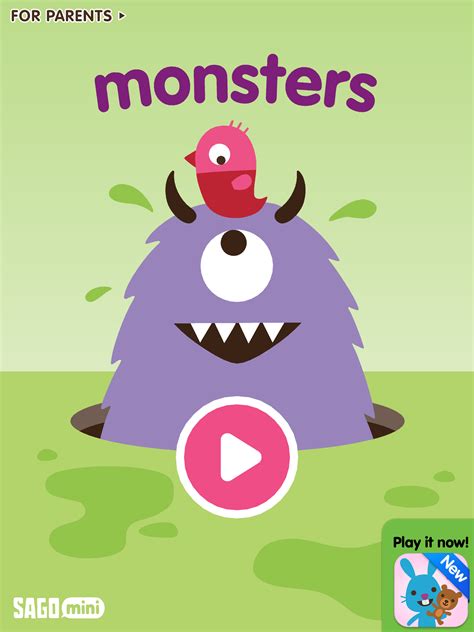 Sago mini monsters : monstres animés à colorer et décorer ⋆ La Souris Grise