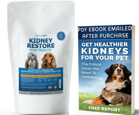 Healthy Kidney Kidney Restore Dog Treat Supplements for Medium/Large Breeds, Dog Treats for ...