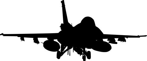 5 Fighter Plane Front View Silhouette (PNG Transparent) | OnlyGFX.com