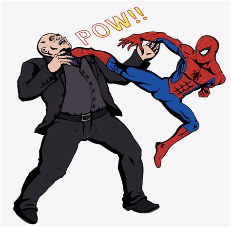 Spider Man Vs The Kingpin by NaelAliArt on DeviantArt