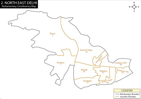 North East Delhi Parliamentary Constituency Map, Election Results and Winning MP