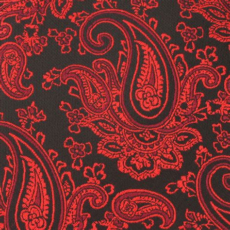 Paisley Red and Black Bow Tie | OTAA