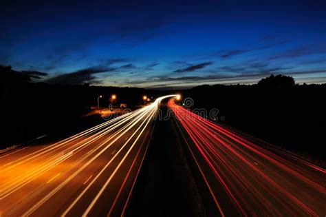 Highway at Night stock image. Image of glow, drive, commute - 21264977