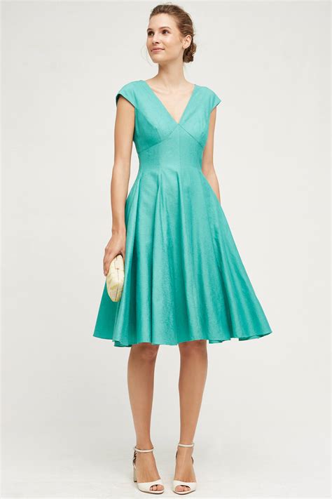 Blue Green Paimpont Silk Dress | Everything Turquoise