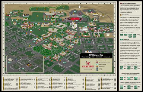 Eastern Washington University Campus Map – Map Vector