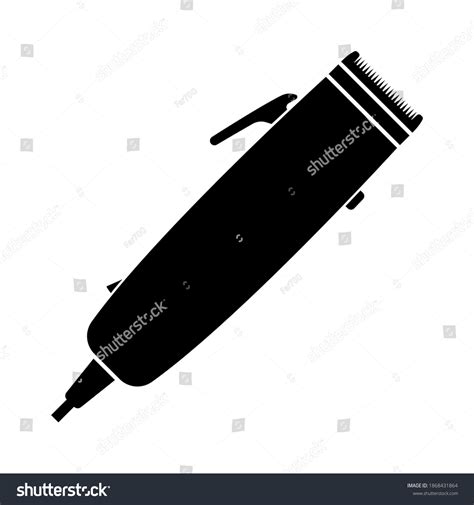 Hair Clipper Icon Black Silhouette Vector Stock Vector (Royalty Free) 1868431864 | Shutterstock