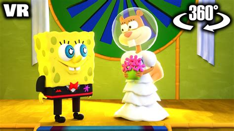 360° VR - SPONGEBOB and SANDY WEDDING? - YouTube