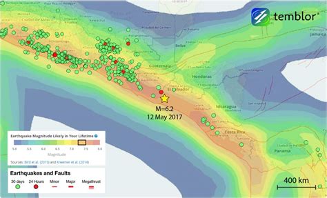 M=6.2 subduction zone earthquake strikes El Salvador - Temblor.net