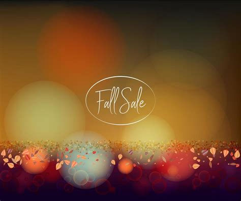 Fall sale web banner with bokeh 12699305 Vector Art at Vecteezy