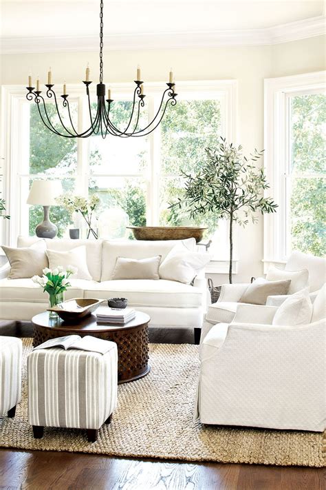 White (+ Neutral) Couch in a Room Inspiration - The Inspired Room