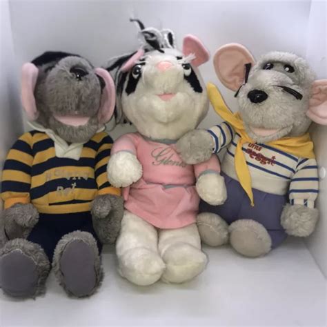 ROLAND RAT, LITTLE reggie and Glenis soft plush toys 1984 hasbro £70.00 - PicClick UK