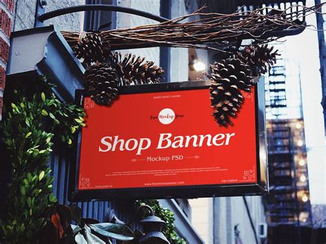 Free Brand Shop Banner Mockup | Banner template design, Shop banner ...