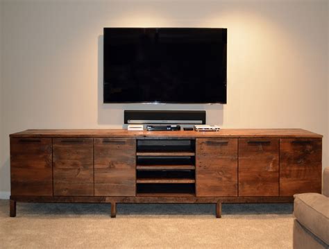 Reclaimed wood media center console - Abodeacious