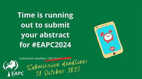 EAPC2024 Abstract submission: Deadline extended!