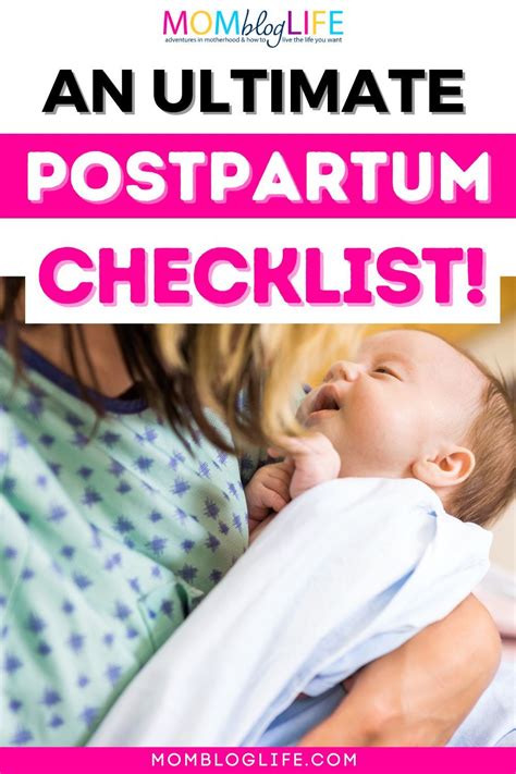 The complete postpartum care checklist – Artofit