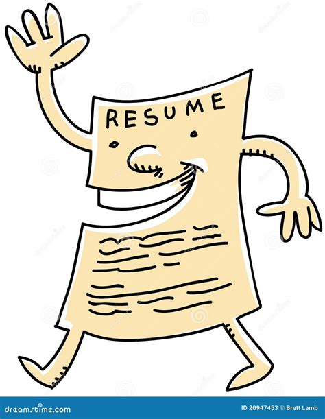 Cartoon Resume Stock Photos - Image: 20947453