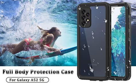 meritcase-Samsung Galaxy A52 / A52 5G Case Waterproof with Built-in ...