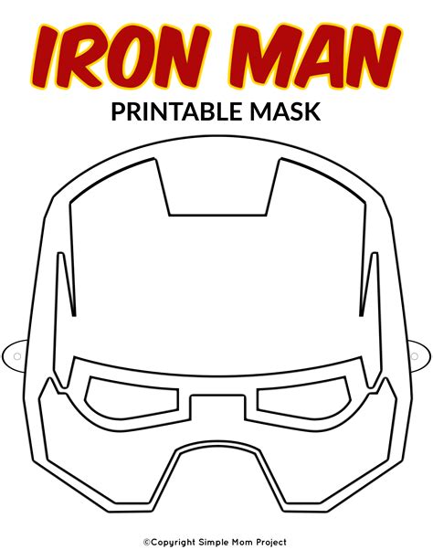 Ironman Mask Template 2 Things You Won't Miss Out If You Attend Ironman Mask Template | Máscaras ...