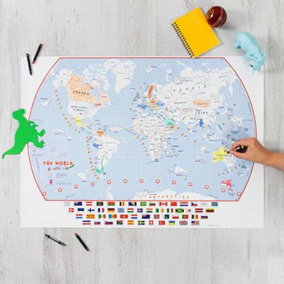 Kids Doodle World Map | Maps International Blog