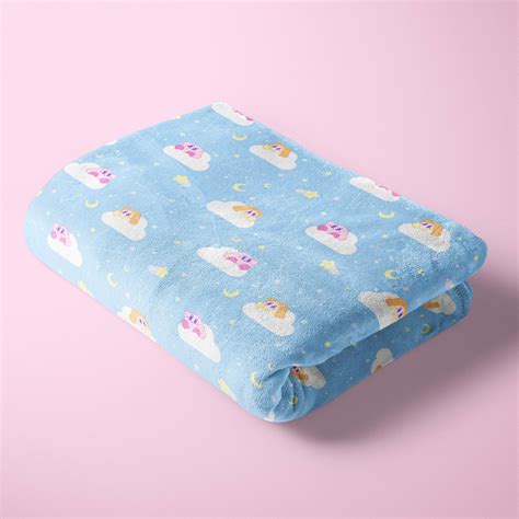 Cloud Poyo Plush Throw Blanket – Heavy Gloom