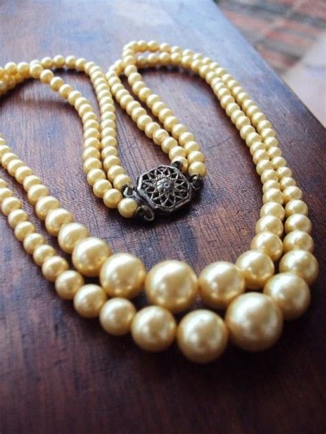 Jewelry - Antique Pearl Necklace Double Strand #2135776 - Weddbook