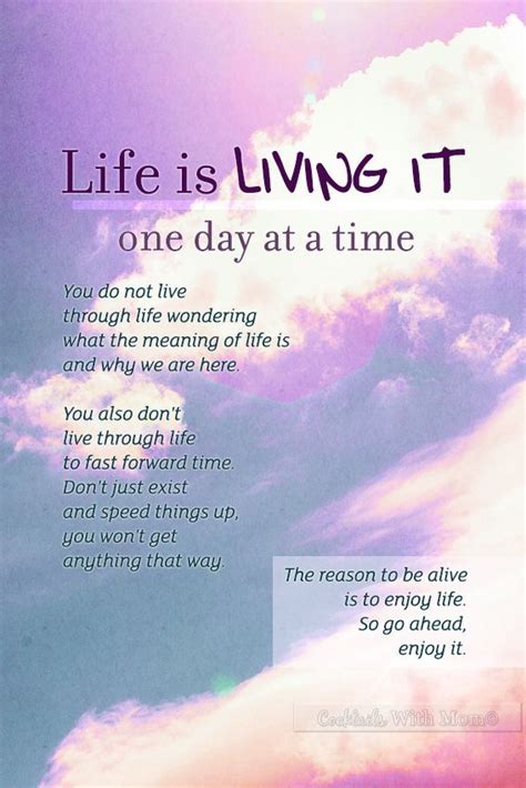 One Day At A Time Quotes And Sayings. QuotesGram