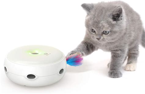 Interactive Cat Toys, VAVA Pet Electronic Cat Toys Automatic Changes Direction Randomly ...