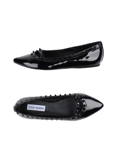 Steve Madden Ballet Flats in Black - Lyst