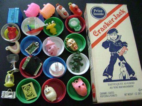 Nostalgic pic of a cracker jack box with different prizes Vintage Toys ...